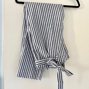 Striped paper bag pants - Windsor - new w/o tags